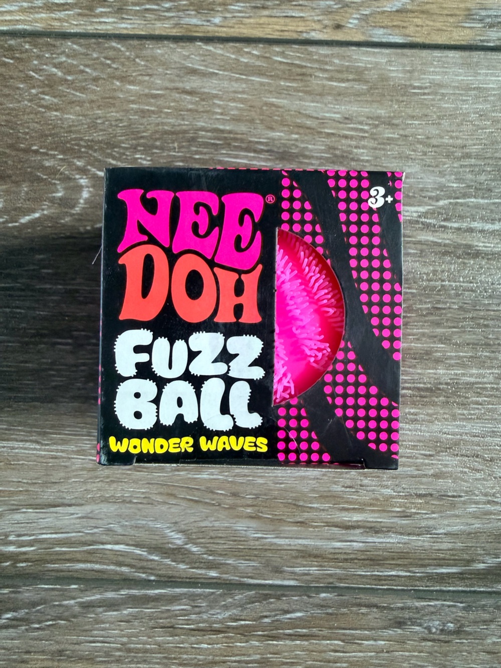 Nee Doh Pink Fuzz Ball Wonder Waves Pink